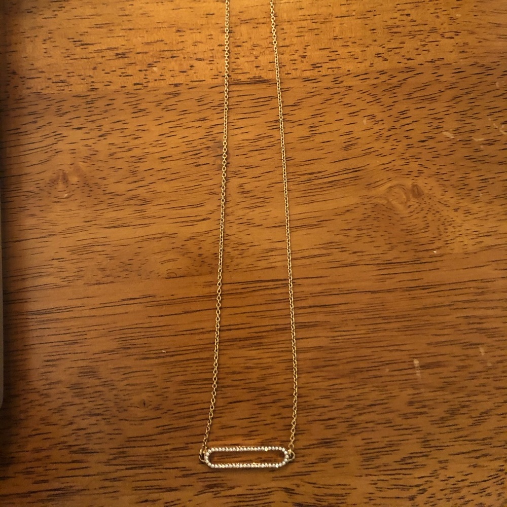 COACH Pave short ID necklace - BRAND NEW